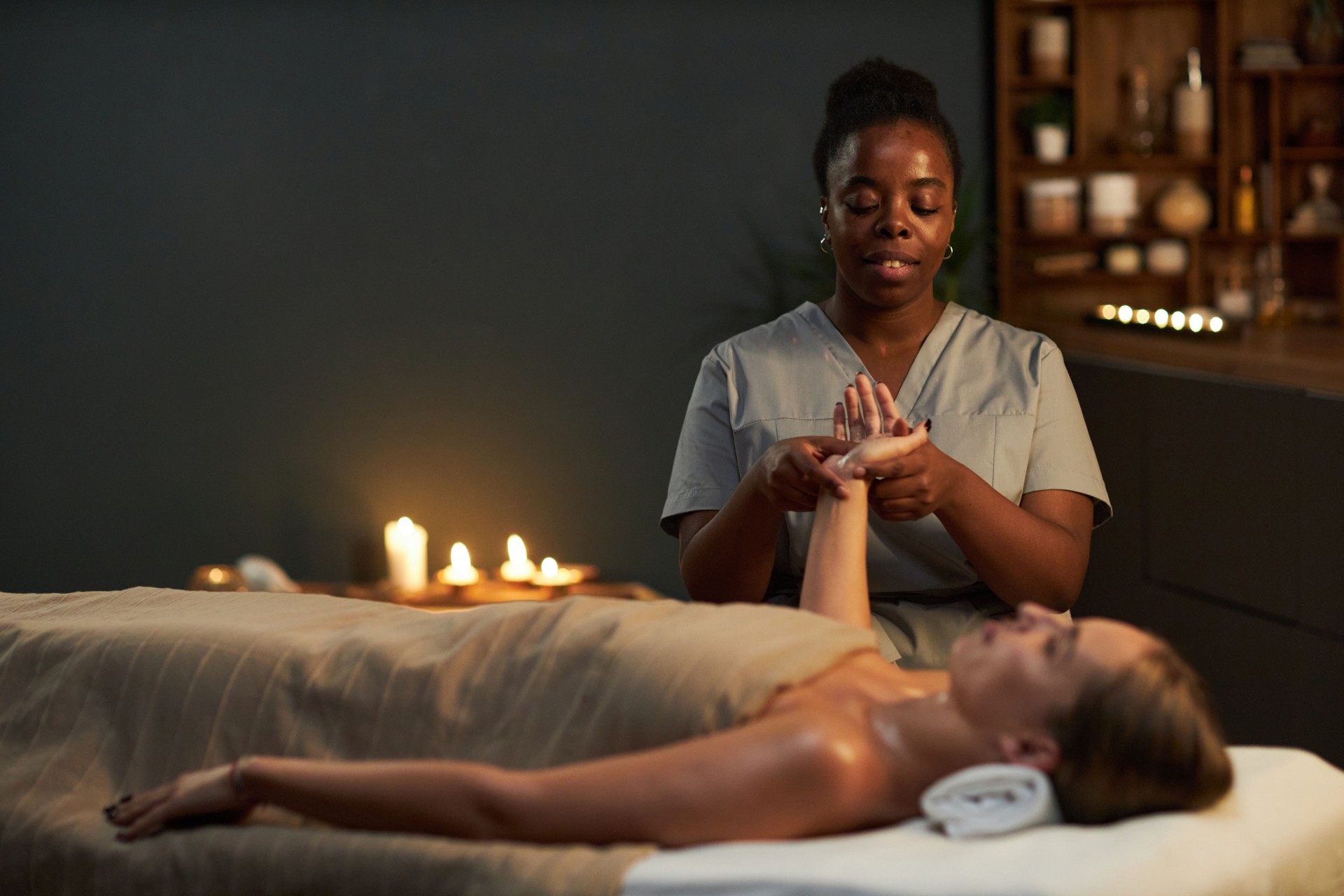 Providing Relaxation During Professional Massage Session